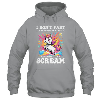 I Don't Fart I Whisper In My Pants Funny Unicorn Humor Women Shirt & Tank Top | siriusteestore