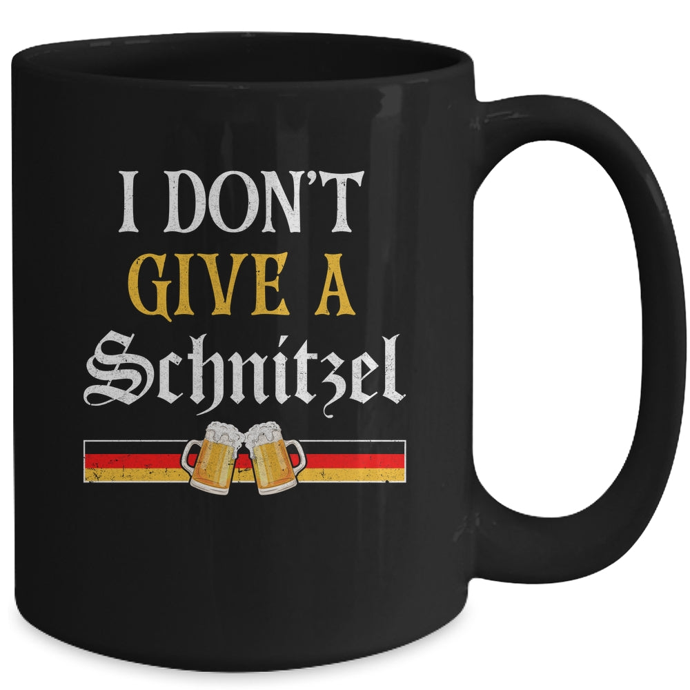 I Don't Give A Schnitzel German Beer Wurst Funny Oktoberfest Mug | siriusteestore