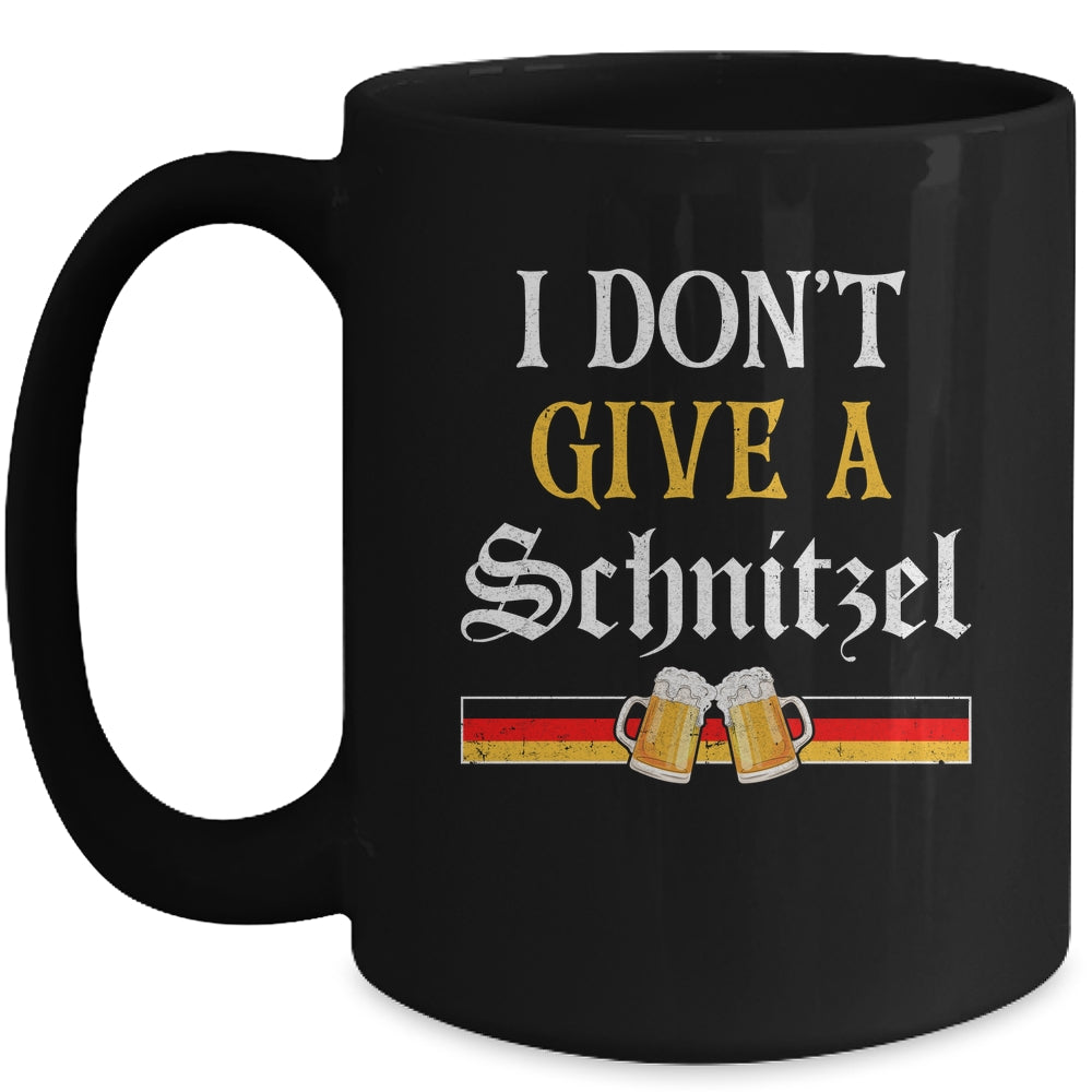 I Don't Give A Schnitzel German Beer Wurst Funny Oktoberfest Mug | siriusteestore