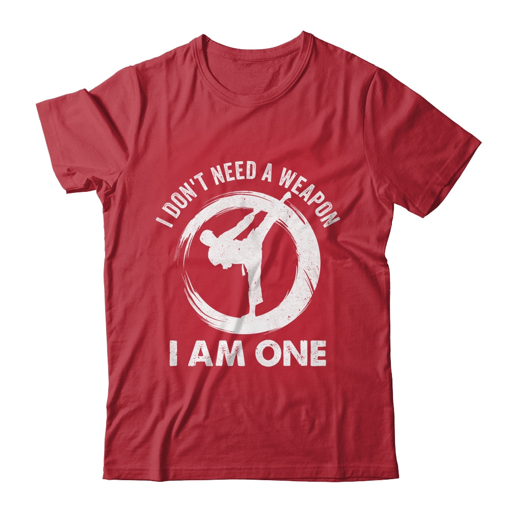 I Don't Need A Weapon I Am One Funny Karate Gift T-Shirt I Don't Need A Weapon I Am One Funny Karate Gift T-Shirt
