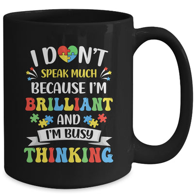 I Dont Speak Much Brilliant Autism Autistic Boys Girls Mug | siriusteestore