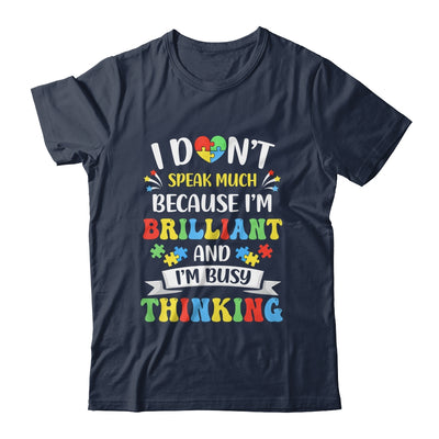 I Dont Speak Much Brilliant Autism Autistic Boys Girls Shirt & Hoodie | siriusteestore
