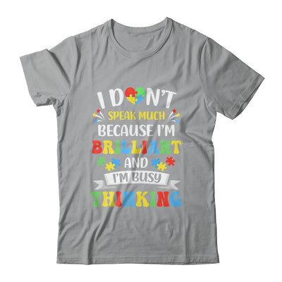 I Dont Speak Much Brilliant Autism Autistic Boys Girls Shirt & Hoodie | siriusteestore