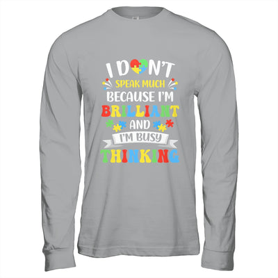 I Dont Speak Much Brilliant Autism Autistic Boys Girls Shirt & Hoodie | siriusteestore