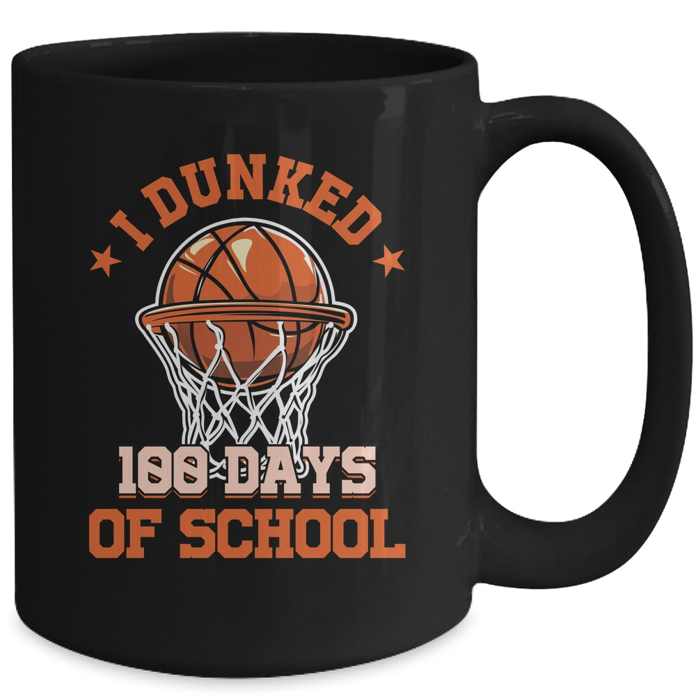 I Dunked 100 Days Of School Basketball 100th Day Boys Kids Mug | siriusteestore