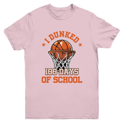 I Dunked 100 Days Of School Basketball 100th Day Boys Kids Youth Shirt | siriusteestore