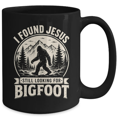 I Found Jesus Still Looking Bigfoot Funny Summer Christian Mug | siriusteestore