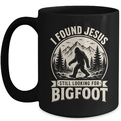 I Found Jesus Still Looking Bigfoot Funny Summer Christian Mug | siriusteestore