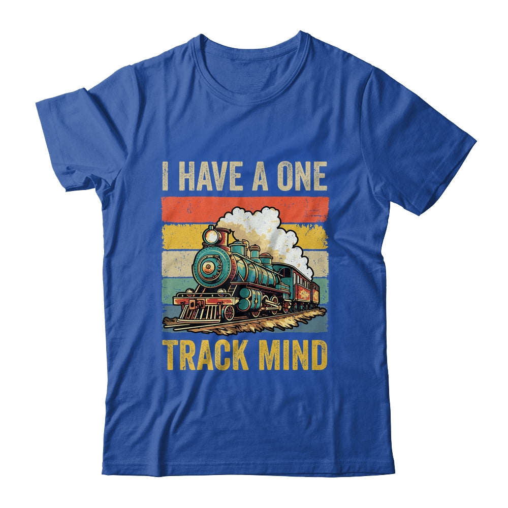 I Have A One Track Mind Train Men Women Retro Railroad Lover Shirt & Hoodie | siriusteestore