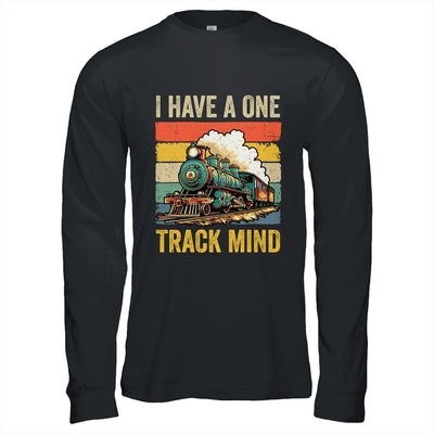 I Have A One Track Mind Train Men Women Retro Railroad Lover Shirt & Hoodie | siriusteestore