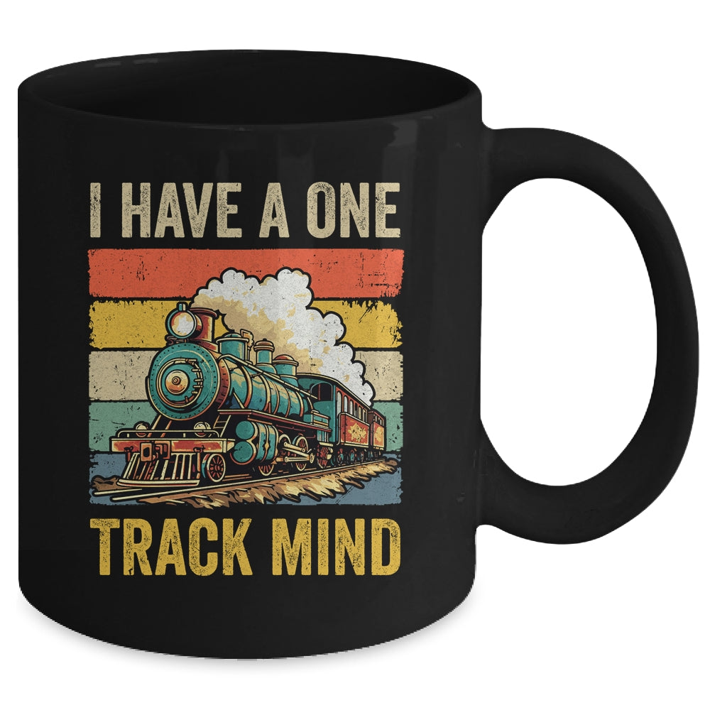 I Have A One Track Mind Train Men Women Retro Railroad Lover Mug | siriusteestore