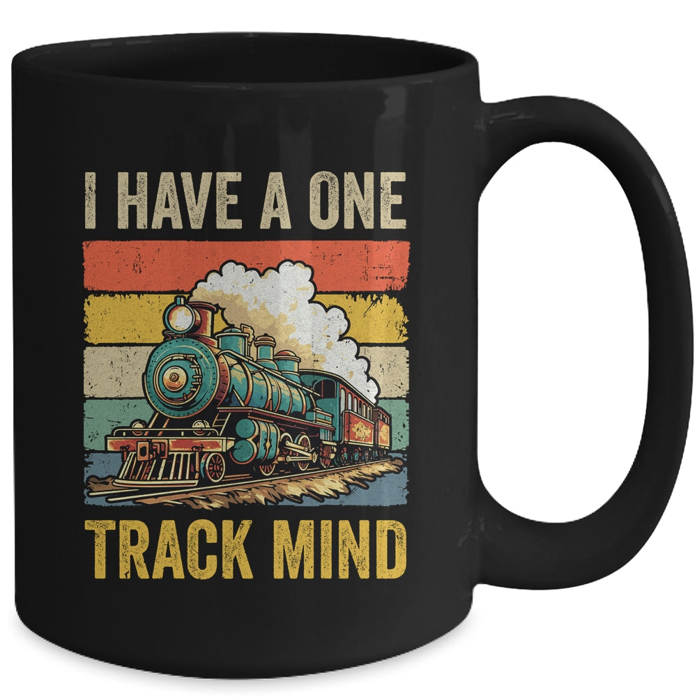 I Have A One Track Mind Train Men Women Retro Railroad Lover Mug | siriusteestore