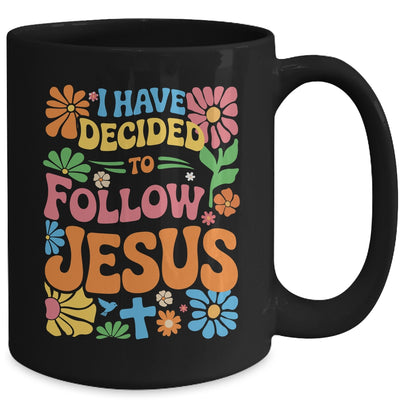 I Have Decided To Follow Jesus Retro Boho Christian Baptism Mug | siriusteestore