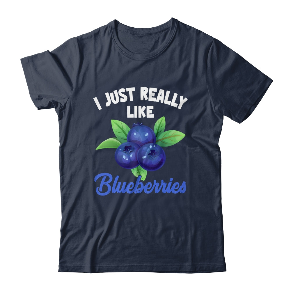 I Just Really Like Blueberries Lover Kids Boy Girls Funny Shirt & Tank Top | siriusteestore