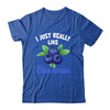I Just Really Like Blueberries Lover Kids Boy Girls Funny Shirt & Tank Top | siriusteestore