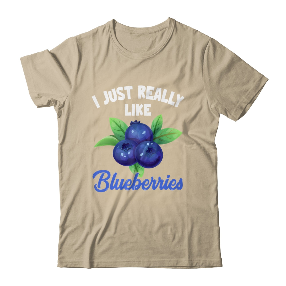 I Just Really Like Blueberries Lover Kids Boy Girls Funny Shirt & Tank Top | siriusteestore