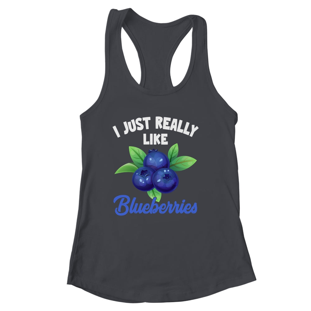 I Just Really Like Blueberries Lover Kids Boy Girls Funny Shirt & Tank Top | siriusteestore