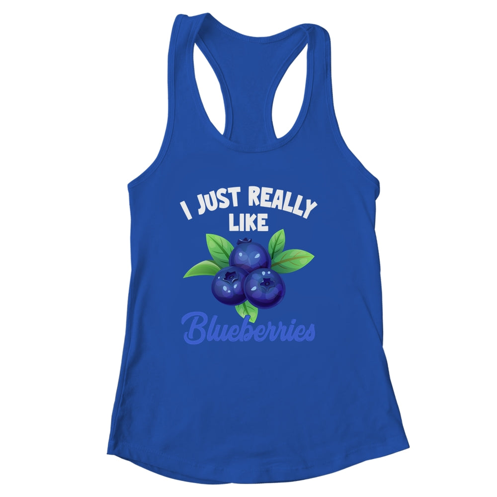 I Just Really Like Blueberries Lover Kids Boy Girls Funny Shirt & Tank Top | siriusteestore