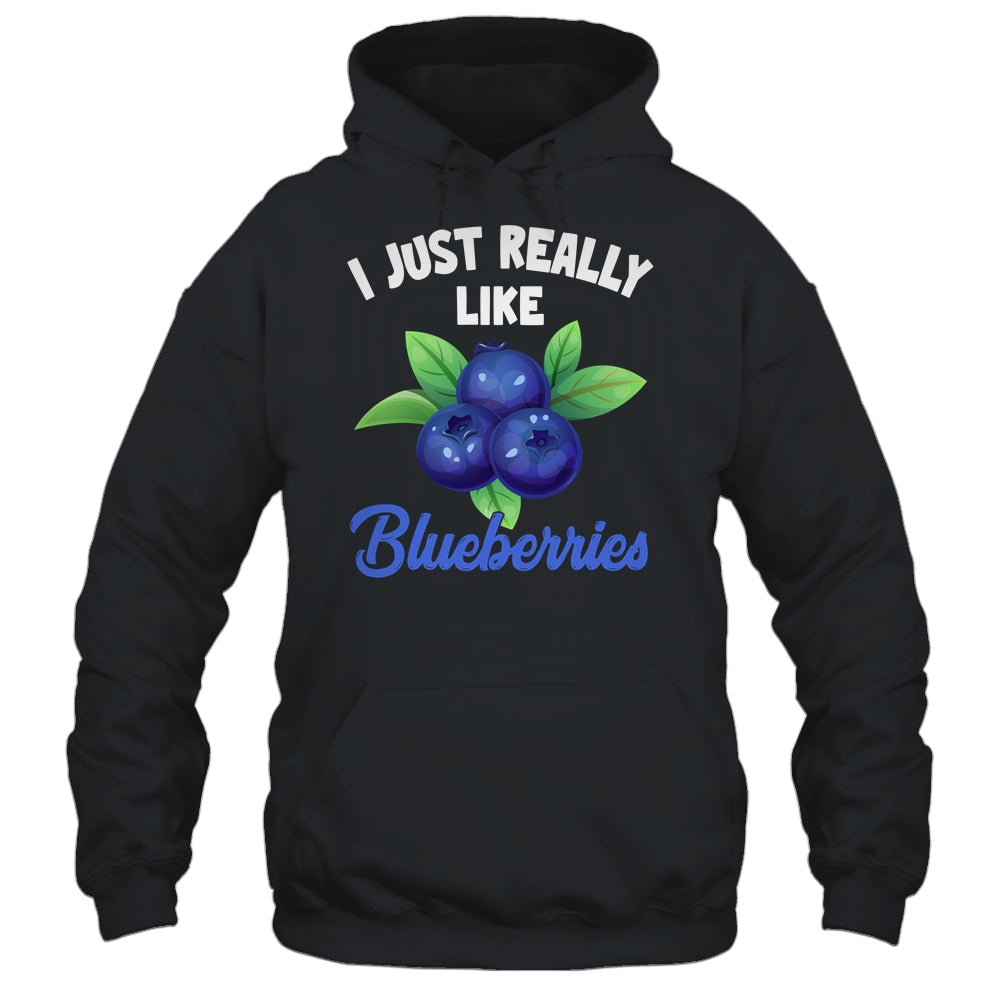 I Just Really Like Blueberries Lover Kids Boy Girls Funny Shirt & Tank Top | siriusteestore