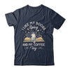 I Like My Books Spicy And My Coffee Icy Skeleton Book Lovers Shirt & Tank Top | siriusteestore