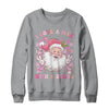 I Love A Man With A Beard Funny Pink Santa Claus Christmas Shirt & Sweatshirt | siriusteestore