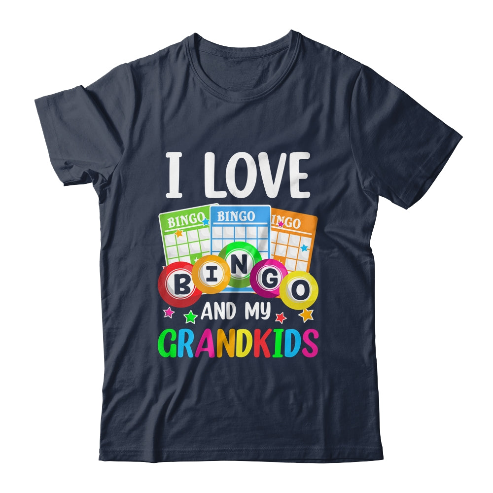 I Love Bingo And My Grandkids Funny Bingo Player Women Men Shirt & Tank Top | siriusteestore