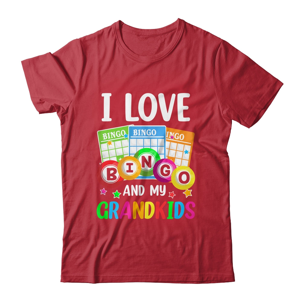 I Love Bingo And My Grandkids Funny Bingo Player Women Men Shirt & Tank Top | siriusteestore