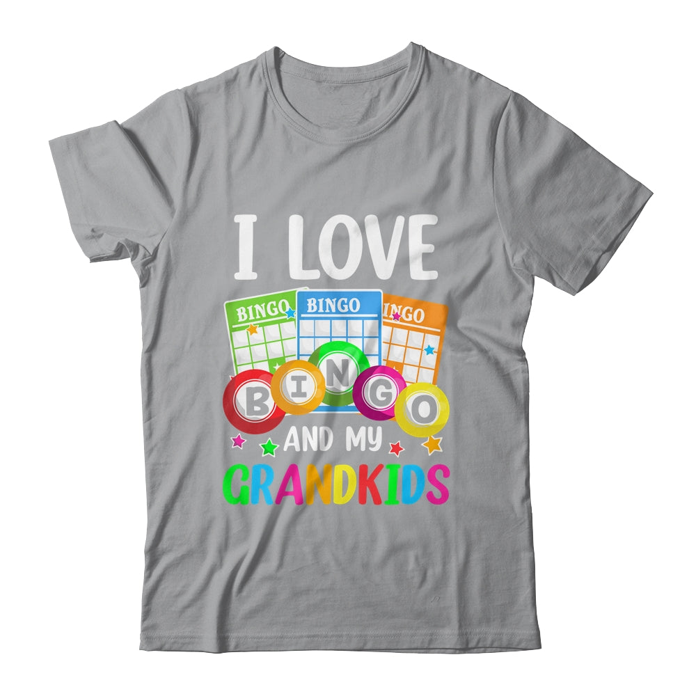 I Love Bingo And My Grandkids Funny Bingo Player Women Men Shirt & Tank Top | siriusteestore