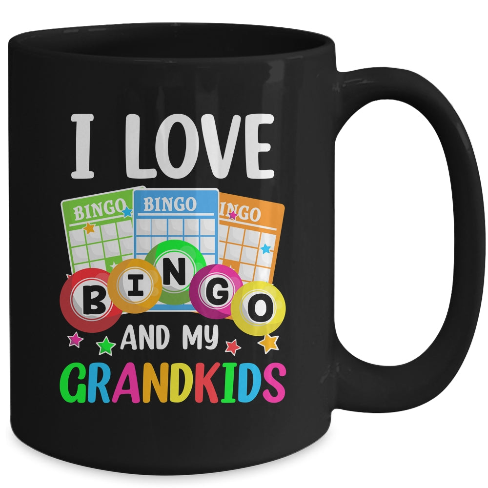 I Love Bingo And My Grandkids Funny Bingo Player Women Men Mug | siriusteestore