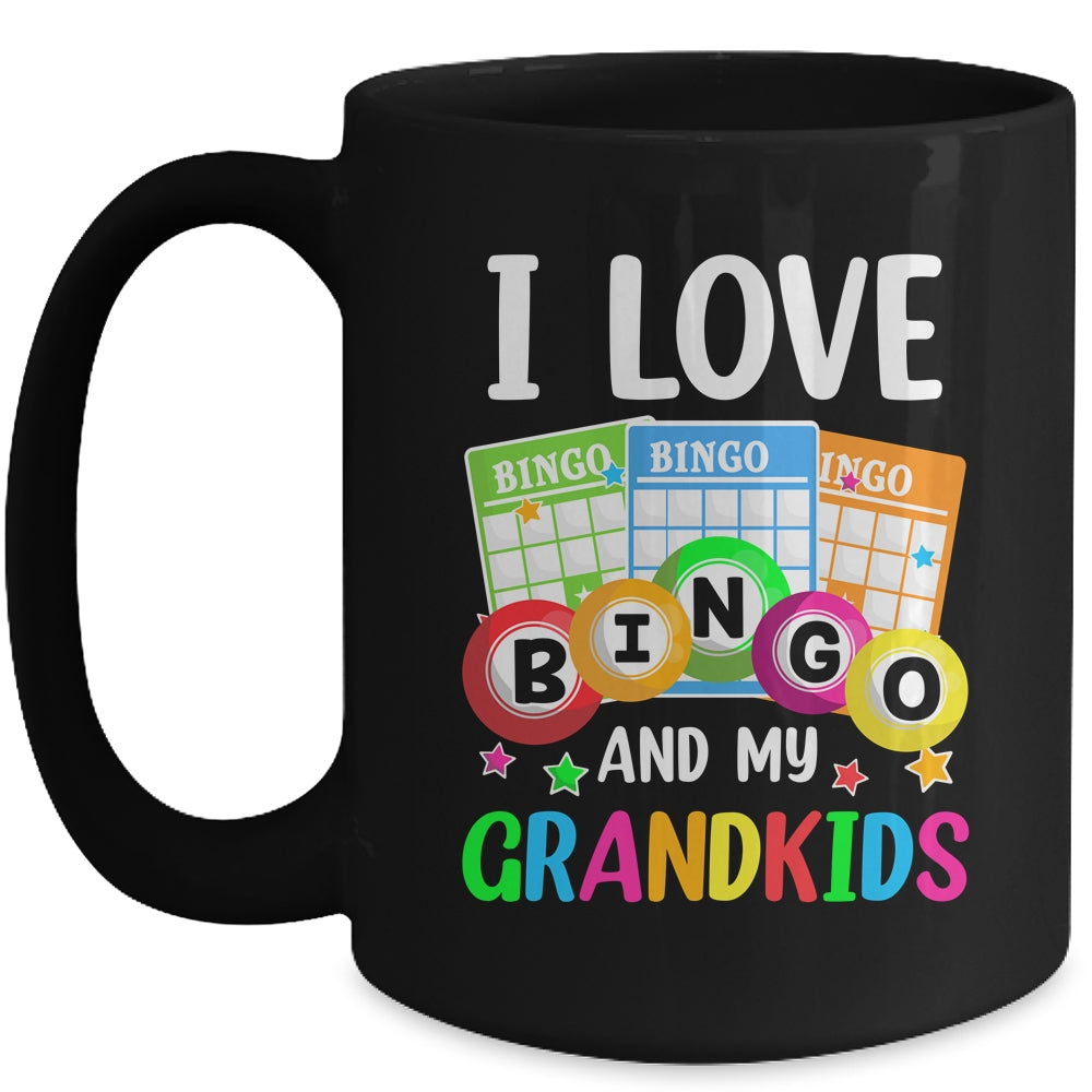 I Love Bingo And My Grandkids Funny Bingo Player Women Men Mug | siriusteestore