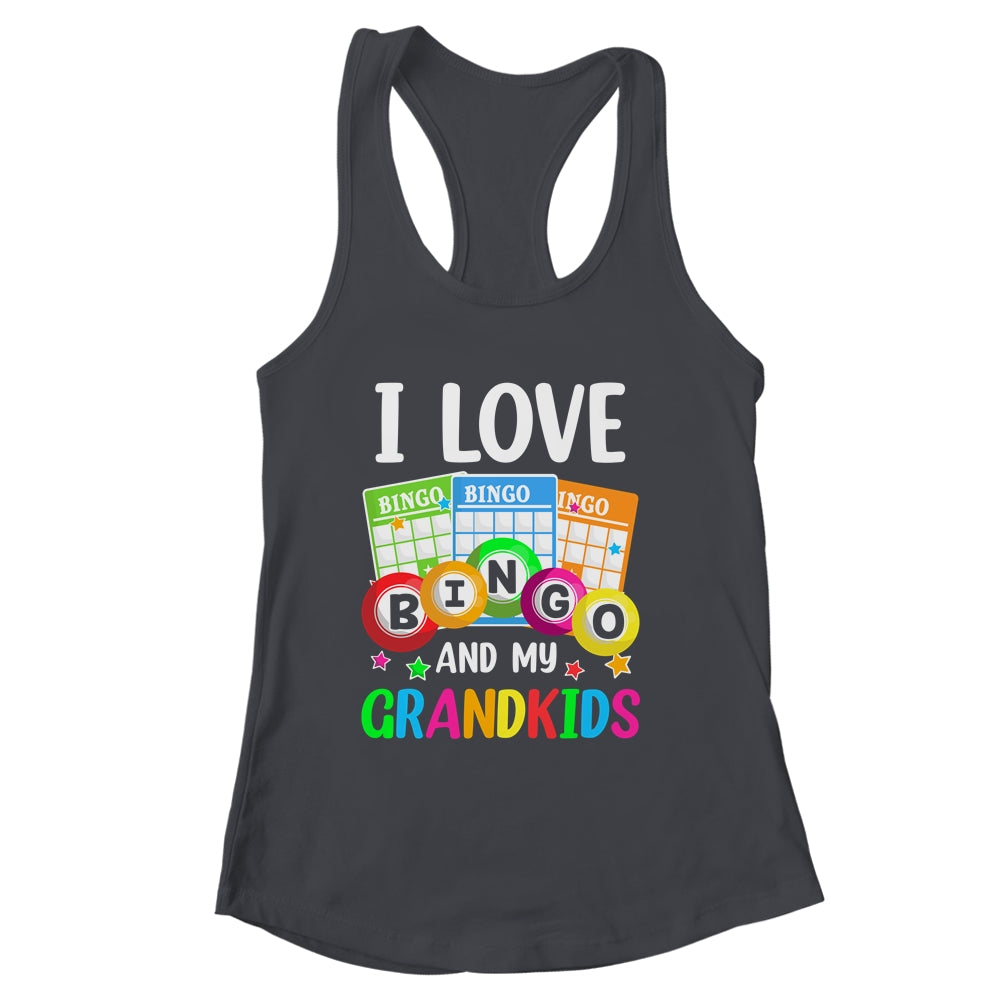 I Love Bingo And My Grandkids Funny Bingo Player Women Men Shirt & Tank Top | siriusteestore