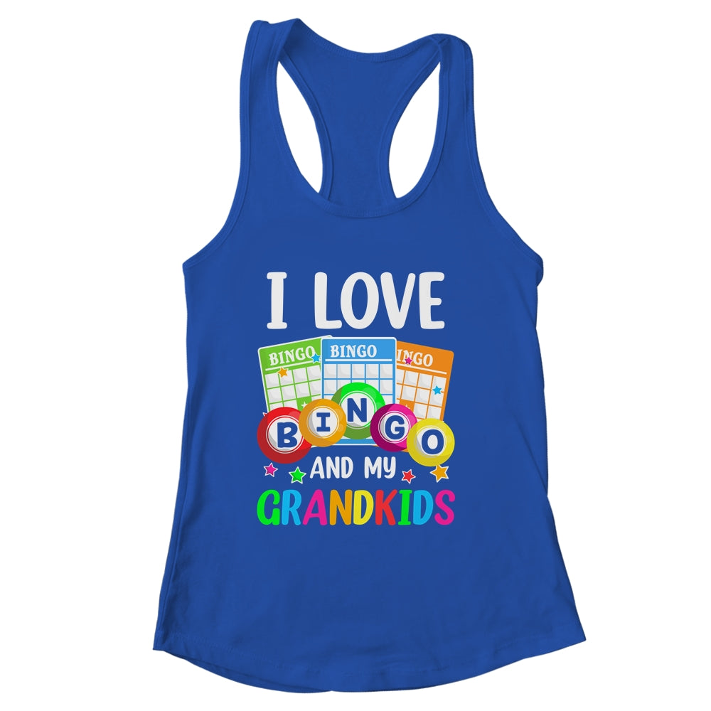 I Love Bingo And My Grandkids Funny Bingo Player Women Men Shirt & Tank Top | siriusteestore