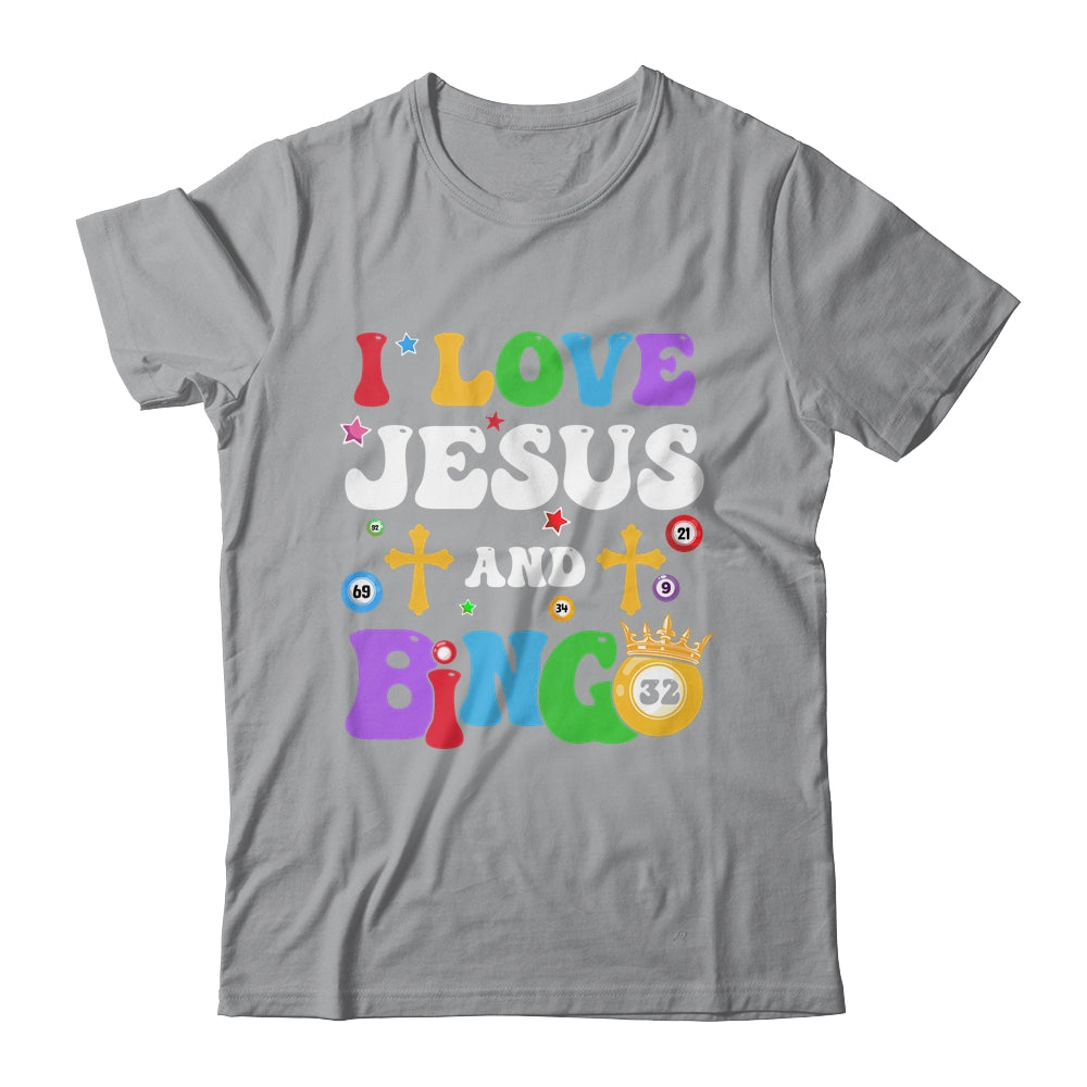 I Love Jesus And Bingo Christian Cross Board Games Shirt & Tank Top | siriusteestore