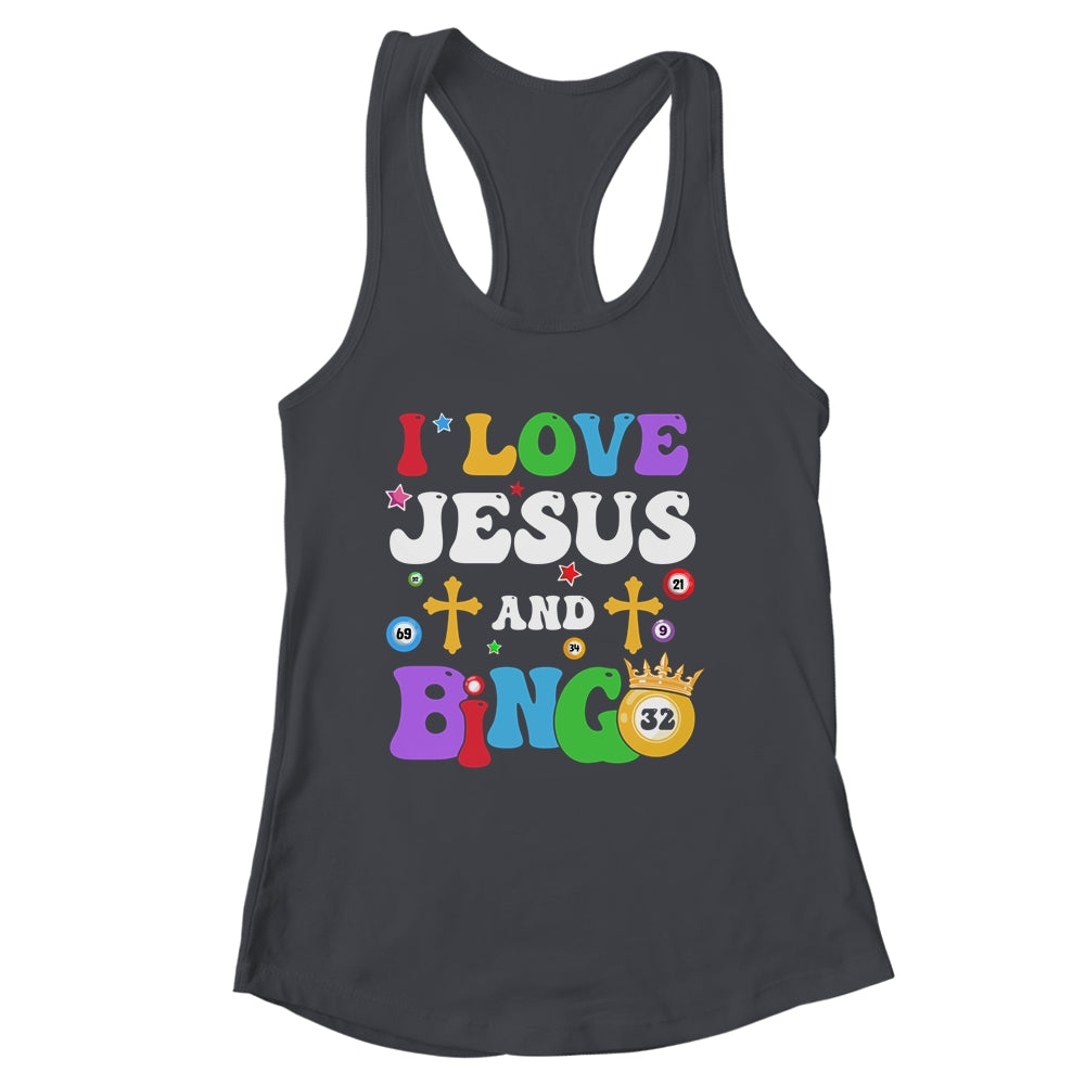 I Love Jesus And Bingo Christian Cross Board Games Shirt & Tank Top | siriusteestore
