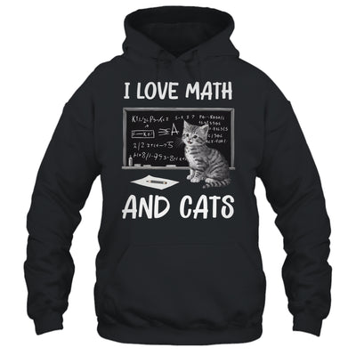 I Love Math And Cats Funny Cat Lover Science Teacher Student Shirt & Tank Top | siriusteestore