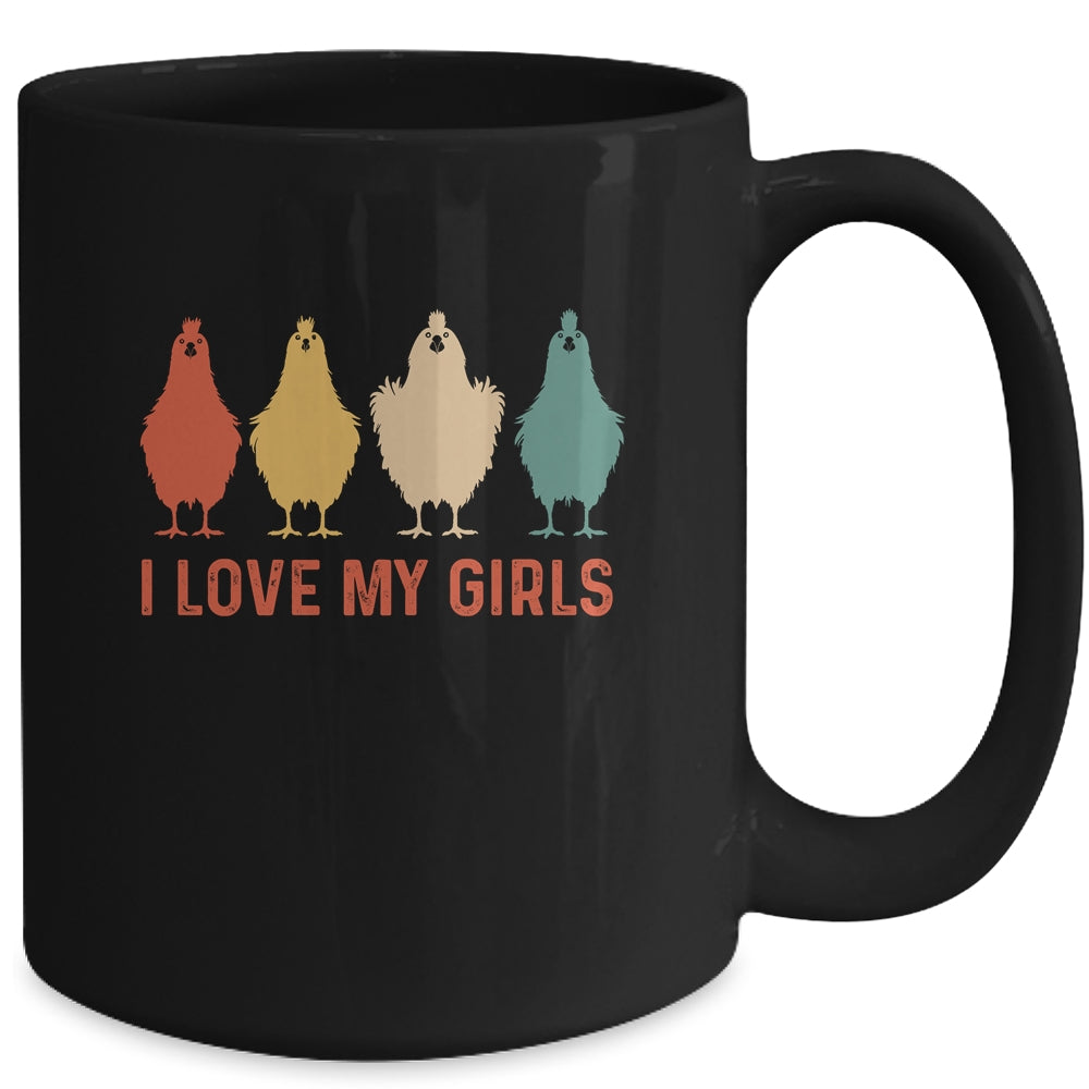I Love My Girls Chicken Lady I Love My Girls Chickens Mug | siriusteestore