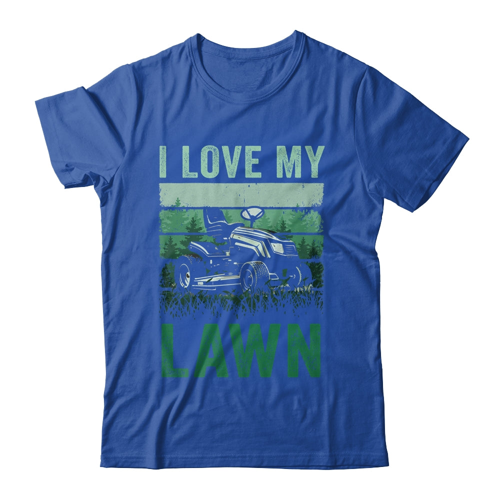 I Love My Lawn Mowing For Women Men Grass Cutter Vintage Shirt & Tank Top | siriusteestore