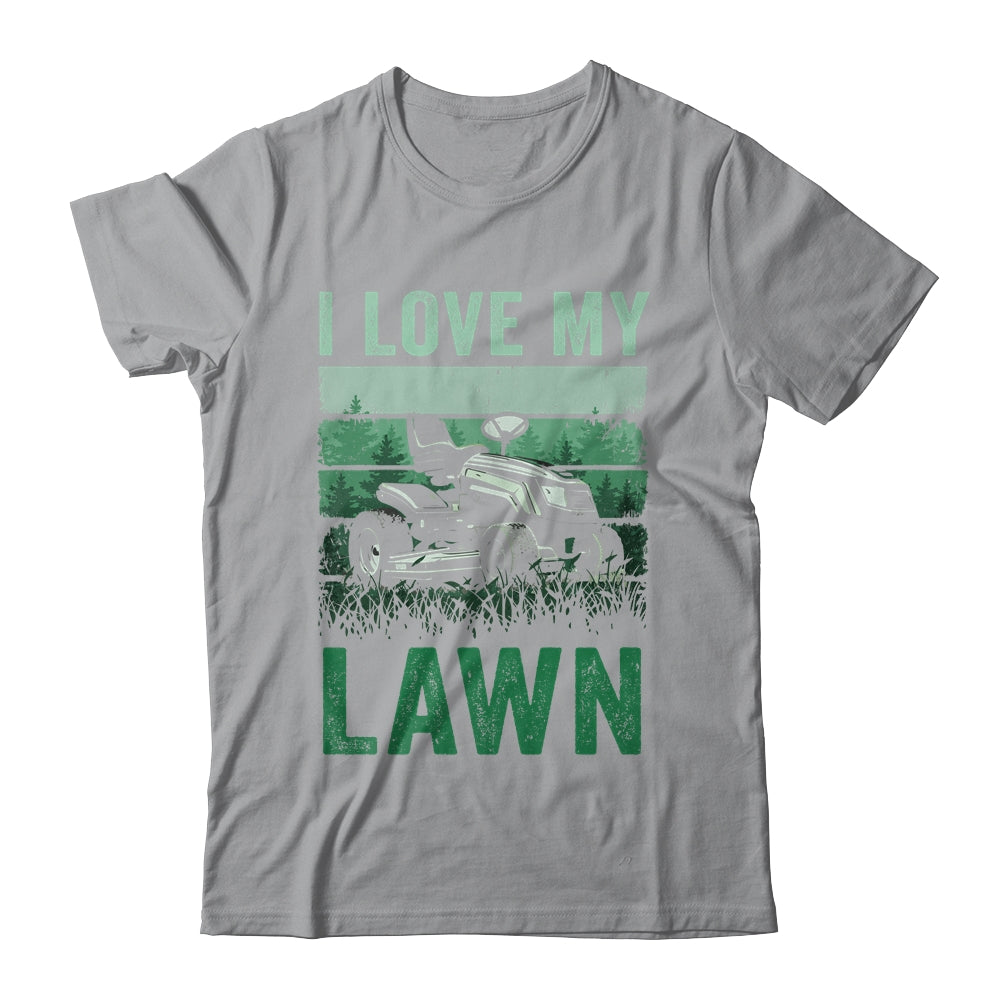 I Love My Lawn Mowing For Women Men Grass Cutter Vintage Shirt & Tank Top | siriusteestore