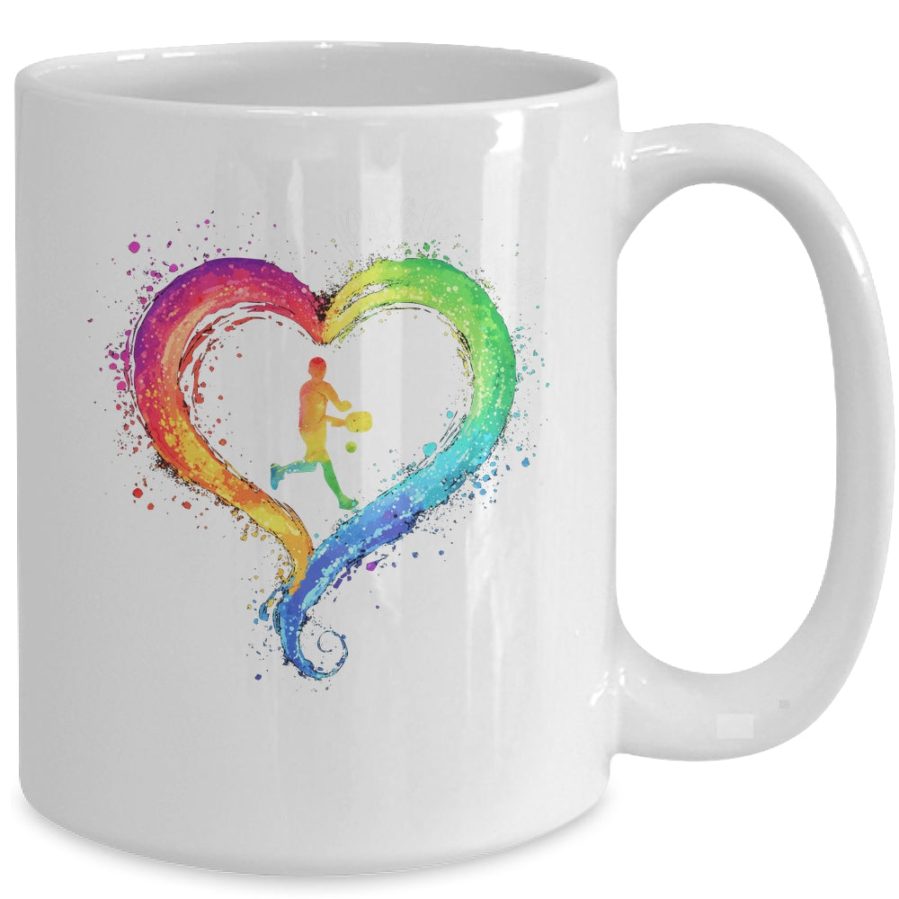 I Love Pickleball Watercolors Funny Pickleball Girl Player Mug | siriusteestore