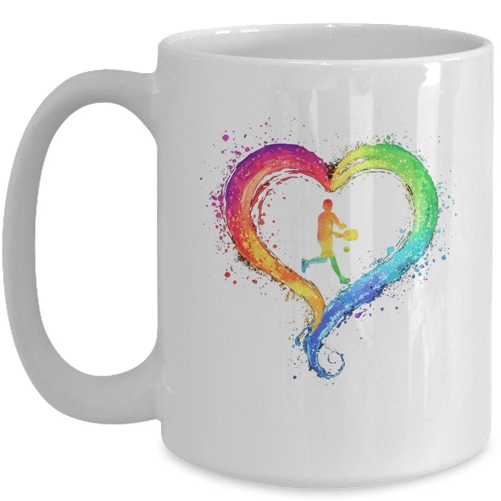 I Love Pickleball Watercolors Funny Pickleball Girl Player Mug | siriusteestore