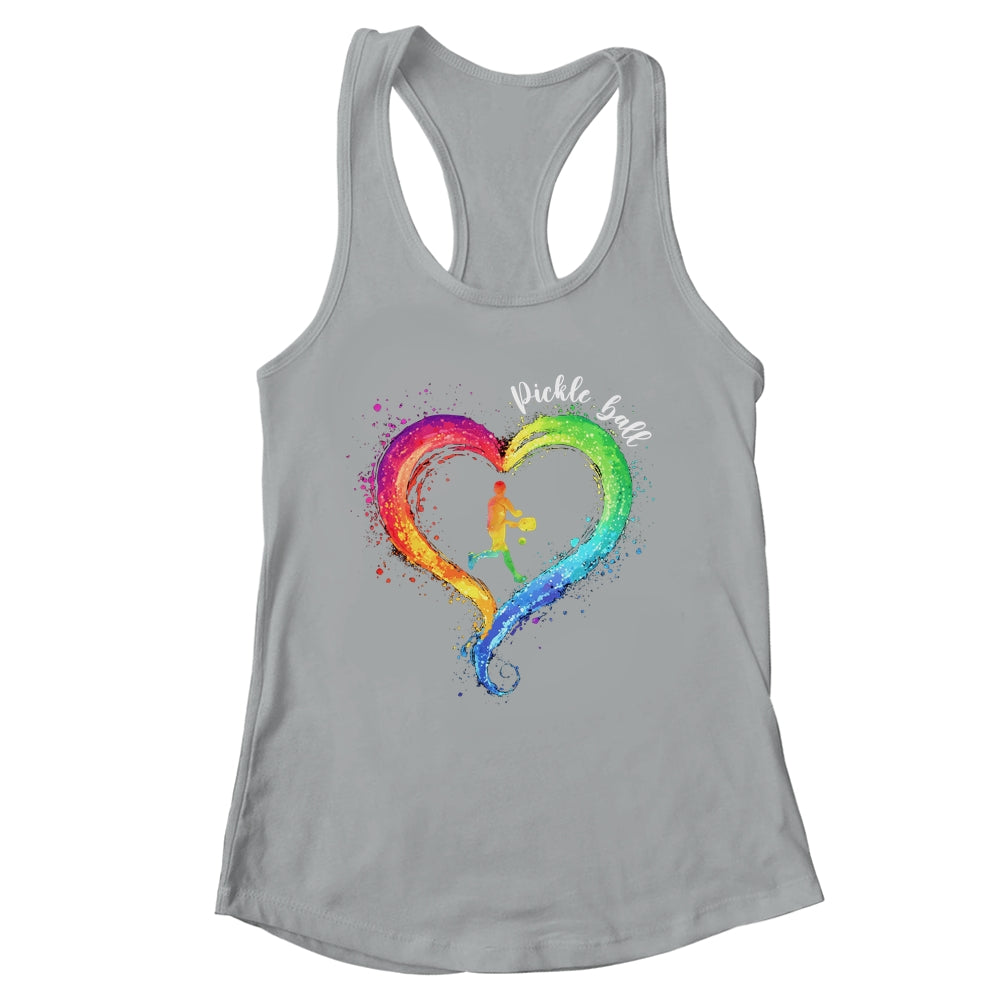 I Love Pickleball Watercolors Funny Pickleball Girl Player Shirt & Tank Top | siriusteestore