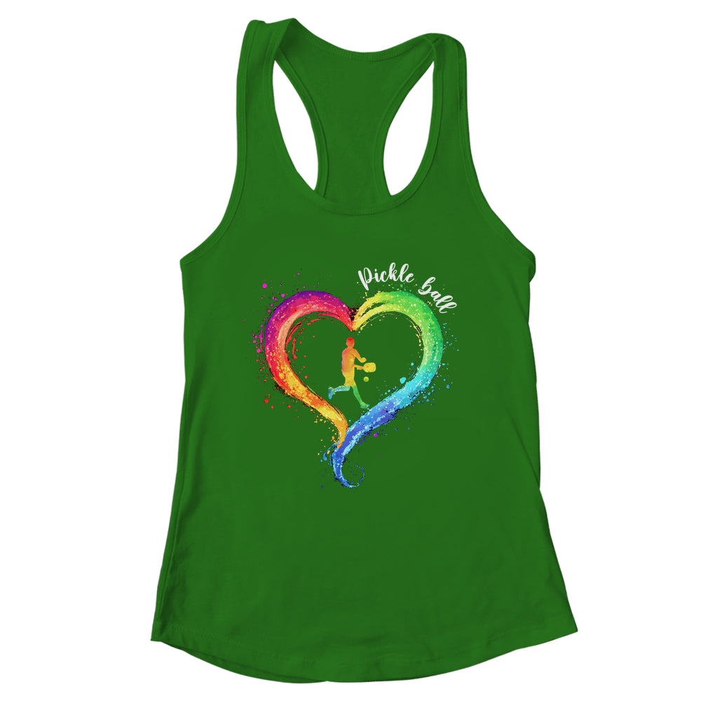 I Love Pickleball Watercolors Funny Pickleball Girl Player Shirt & Tank Top | siriusteestore