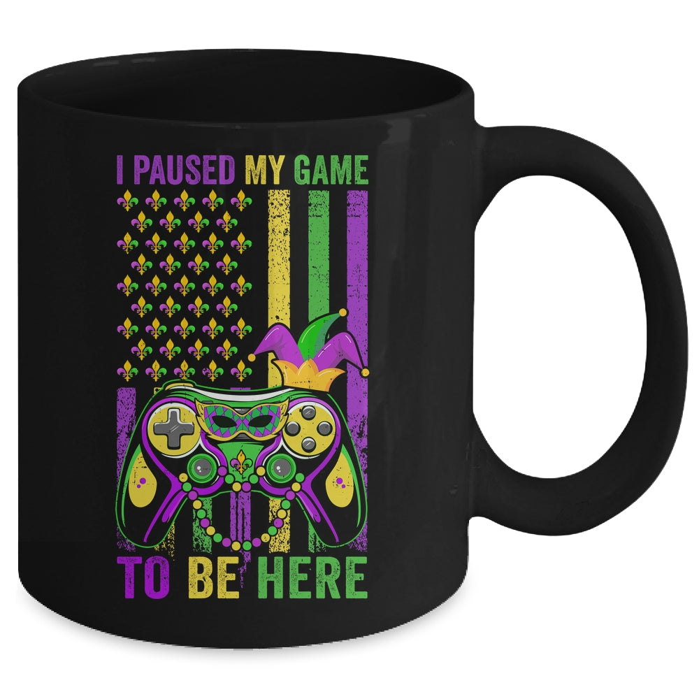 I Paused My Game To Be Here Video Game Beads Mardi Gras Mug | siriusteestore