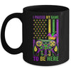 I Paused My Game To Be Here Video Game Beads Mardi Gras Mug | siriusteestore