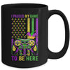 I Paused My Game To Be Here Video Game Beads Mardi Gras Mug | siriusteestore