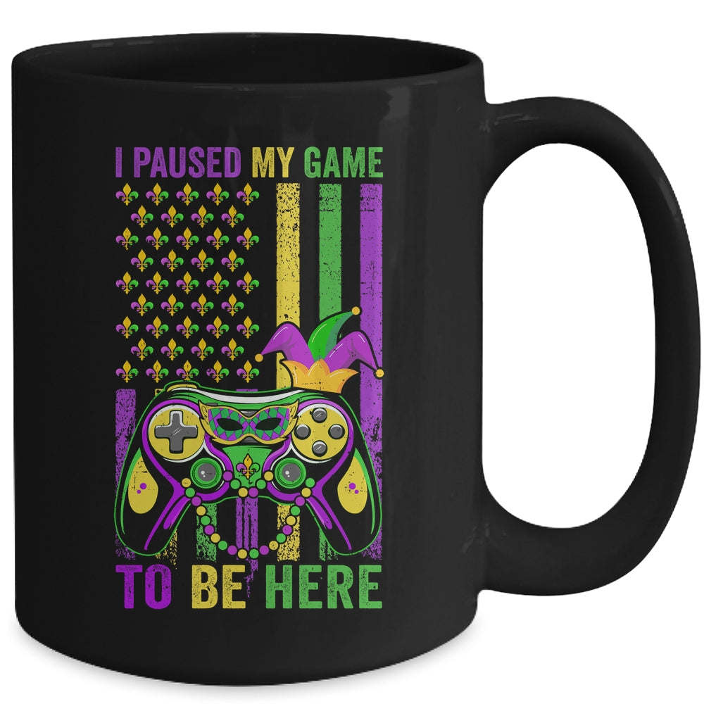 I Paused My Game To Be Here Video Game Beads Mardi Gras Mug | siriusteestore