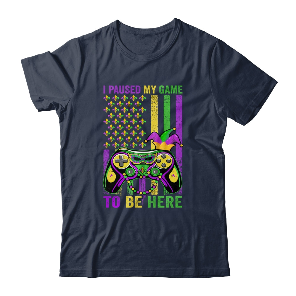 I Paused My Game To Be Here Video Game Beads Mardi Gras Shirt & Hoodie | siriusteestore
