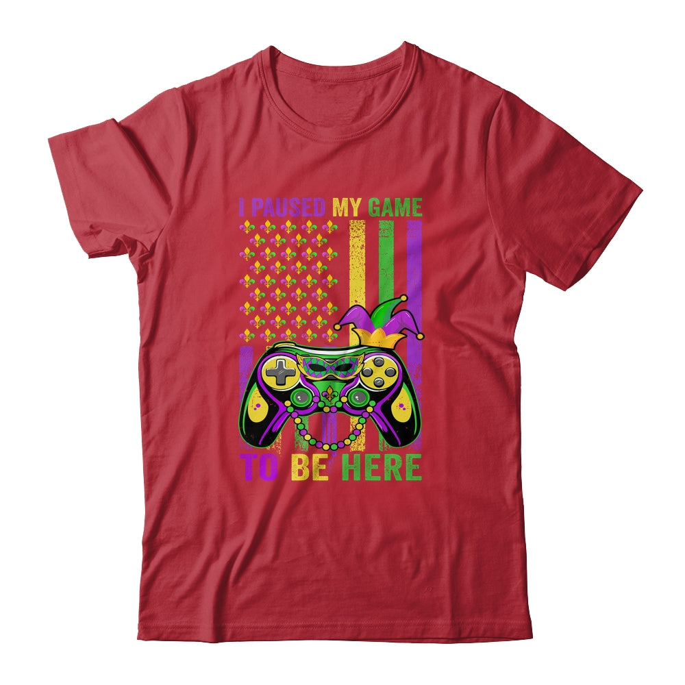 I Paused My Game To Be Here Video Game Beads Mardi Gras Shirt & Hoodie | siriusteestore