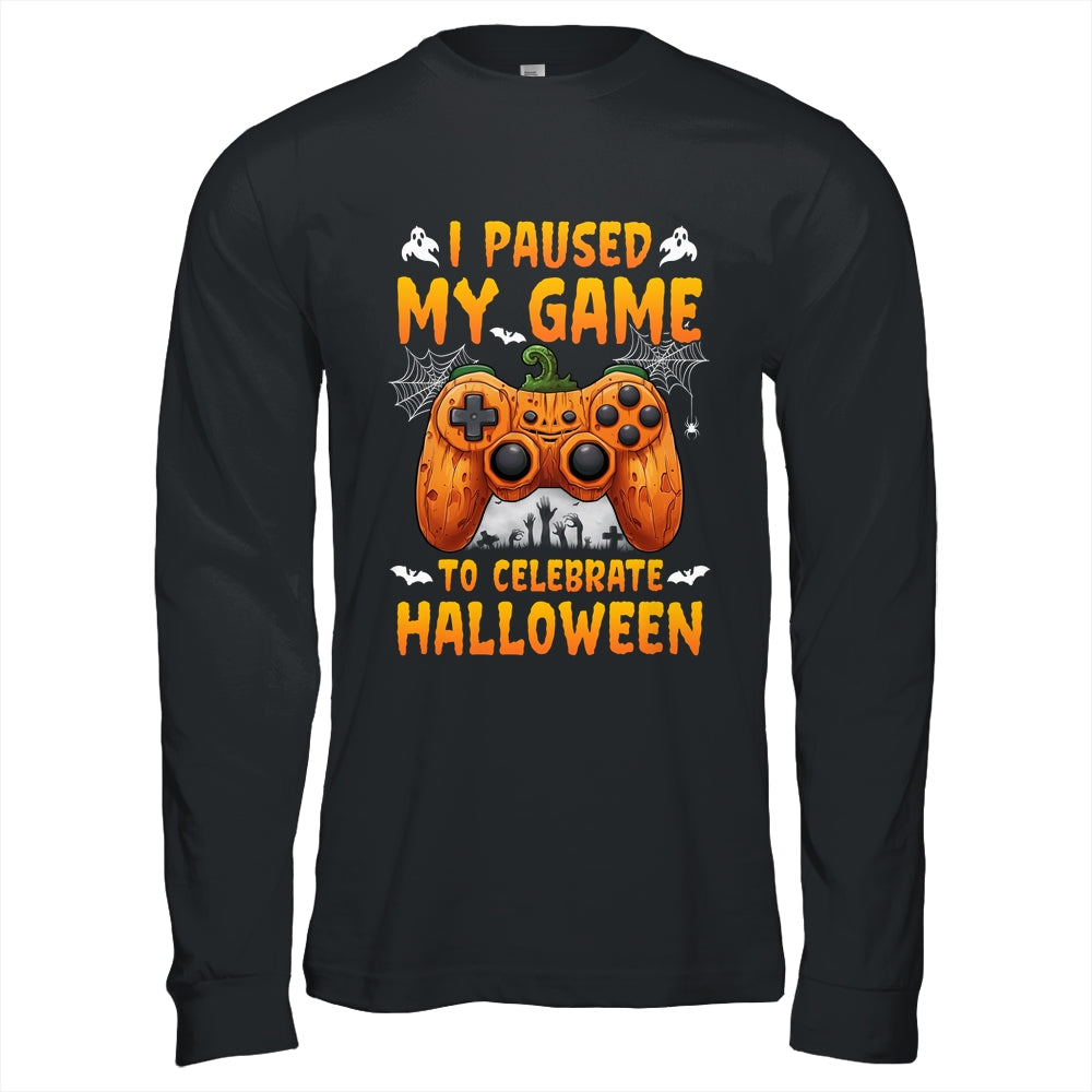 I Paused My Game To Celebrate Halloween Video Gamer Shirt & Hoodie | siriusteestore