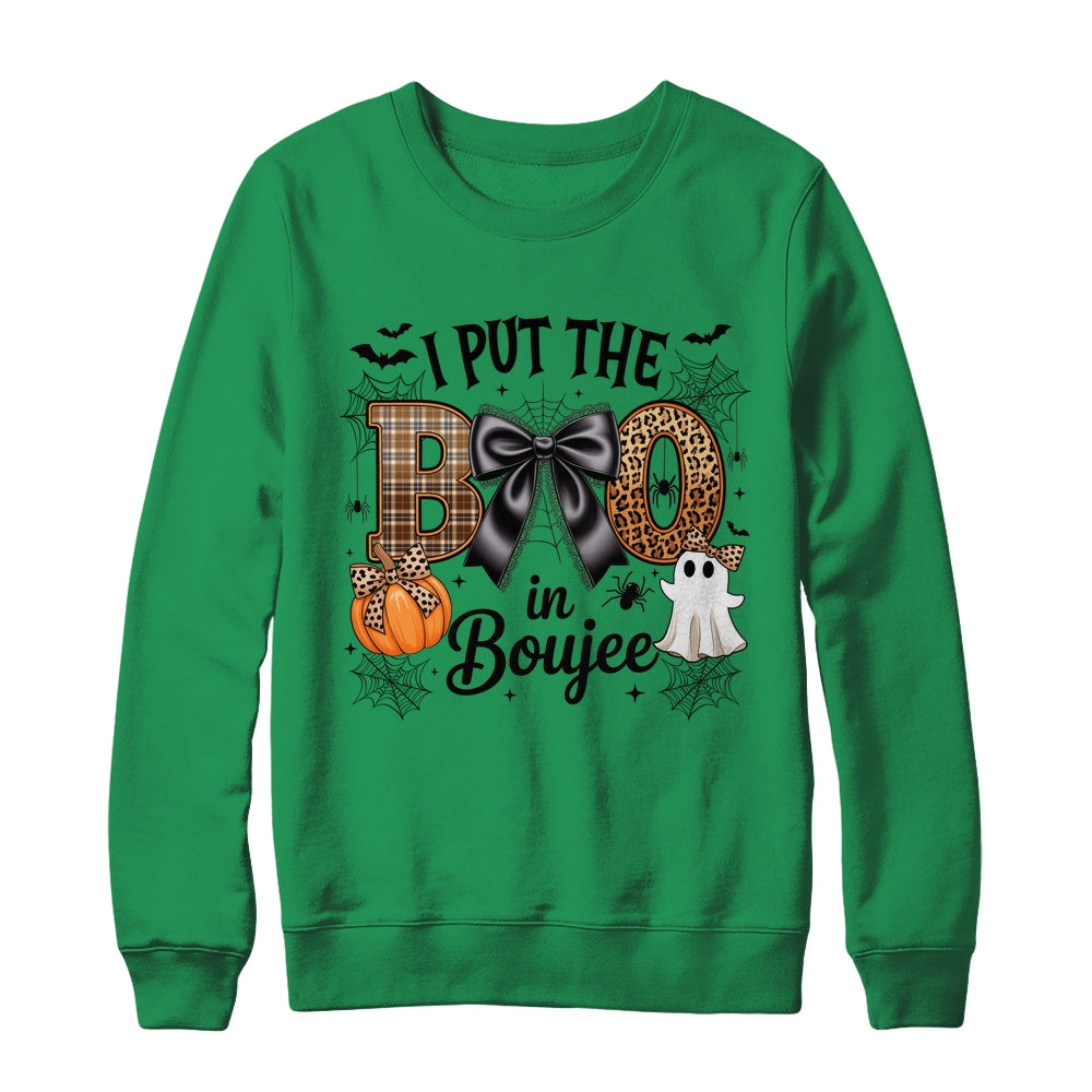 I Put The Boo In Boujee Coquette Halloween Spooky Season Shirt & Sweatshirt | siriusteestore
